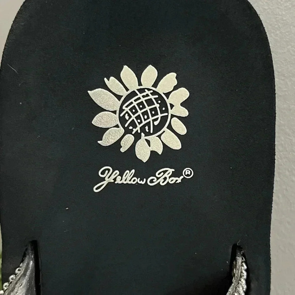 Yellow Box Platform Jewelled Flip Flop - Picture 9 of 10